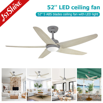 Decorative Indoor LED Ceiling Fan 6 Speed Nordic Style 52 Inches