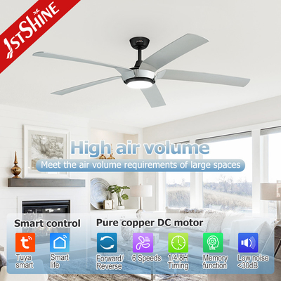 65'' Ceiling Fan Light With Remote Control ABS Blade High Speed