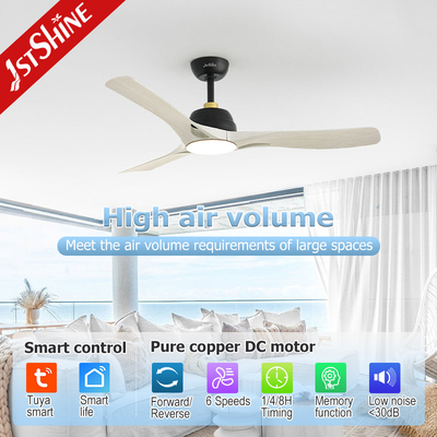 DC Motor Remote LED Ceiling Fan Smart App Control OEM 220v