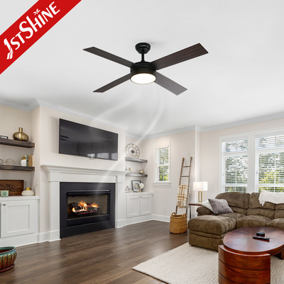 4*MDF Blades Dimmable LED Ceiling Fan With Remote Control And Lamp Whisper-Quiet