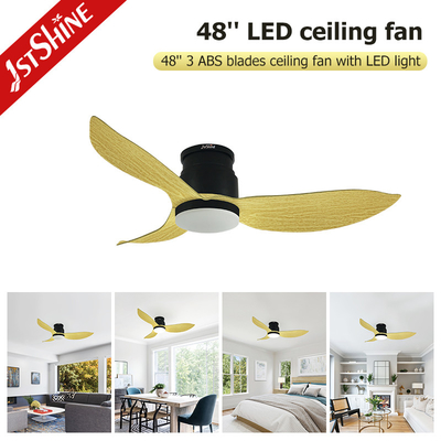 48 Inch Flush Mount Decorative LED Ceiling Fan With DC Motor CCC