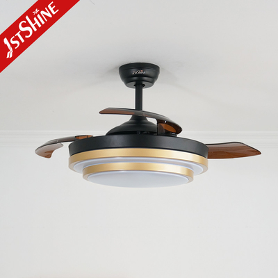 42'' Retractable Ceiling Fan With Dimmable LED Light Amd DC Motor