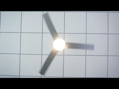 Ventilador de teto LED regulável moderno 6 velocidades com controle remoto 52"