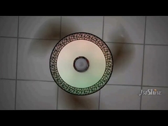 mudança retrátil da cor do candelabro do ventilador de teto da lâmina de 4000K 6000K