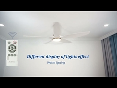 60 polegadas decorativas de ventilador de teto das lâminas do plástico 5 com controle remoto de 5 velocidades