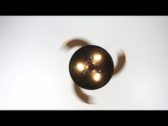 Ventilador de teto Bladeless da casa da fazenda com industrial moderno pequeno claro