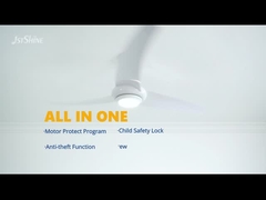 A C.C. moderna branca quieta do fã do ABS do fã de teto conduziu o fã de teto com controlo a distância