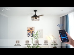 36 polegadas Ventilador de teto Caixa de aço E27 * 3 lâmpada retrátil lâmina industrial interior Retro