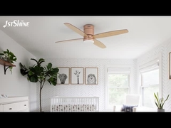 Ventilador de teto remoto com LED de baixo perfil quarto Mdf Blade Quiet Dc Motor