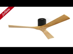 3 lâminas Ventilador de teto de madeira com controle remoto Motor DC silencioso Alta velocidade