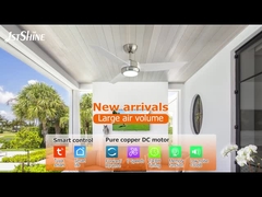 Ventilador de teto de 3 lâminas com motor DC leve de 6 velocidades