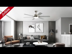 58 polegadas Ventiladores de teto de quarto com luzes reversível silencioso motor DC lâmina MDF