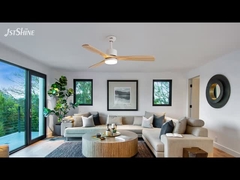 3 lâminas de madeira ventilador de teto com lâmpada interior decorativo Ruído mais baixo