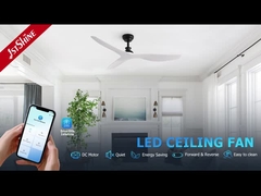 Ventilador de teto sem luz de 52 polegadas com controle remoto inteligente de 6 velocidades