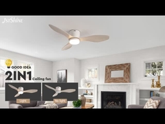 Ventilador de teto de plástico branco/OEM para teto baixo com controle de aplicativo inteligente do temporizador