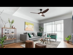 Ventilador de tecto de lâminas ABS de grãos de madeira com controle remoto