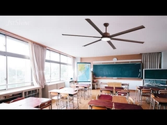 Ventilador de teto metálico com lâmina de alumínio de alto volume de ar para escritório