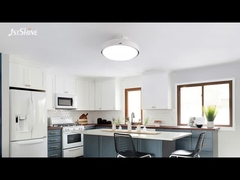 Ventilador de teto sem lâmina de 18 polegadas com luz    DC Motor, design de baixo perfil para quartos