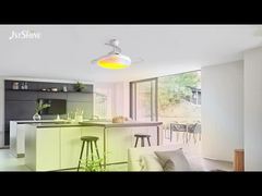 Ventilador de Teto Retrátil Inteligente de 42 Polegadas com Iluminação Ambiente