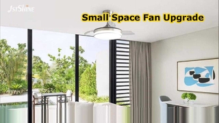 Ventilador de teto retrátil de 36 polegadas com luz regulável