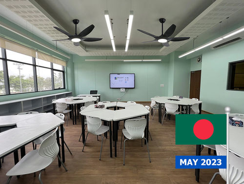 Projeto de ventilador de teto da Escola Internacional