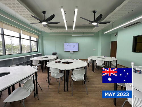 Projeto de ventilador de teto da Escola Internacional