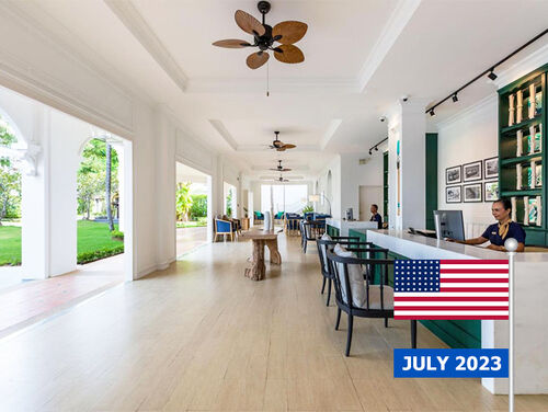 Projeto de hotel de resort de praia