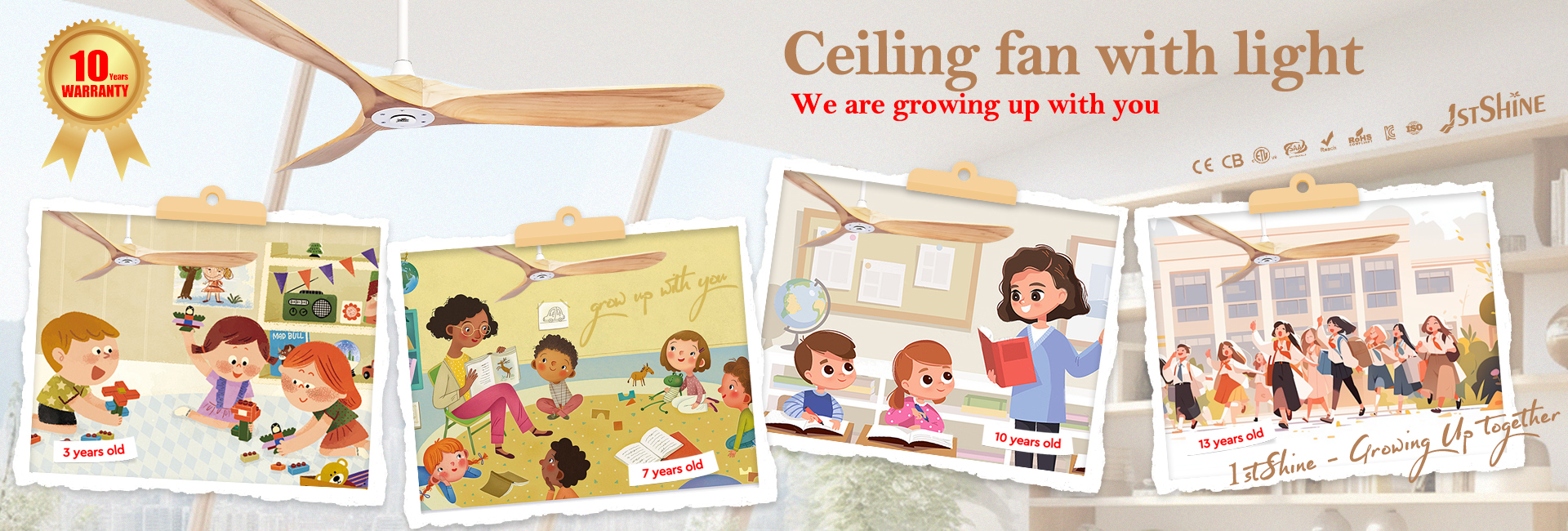 Qualidade Fã de teto remoto do diodo emissor de luz Fábrica