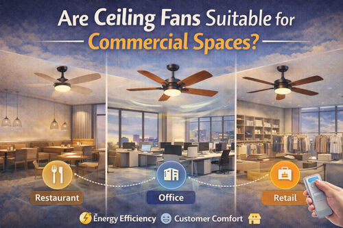 Último Blog da Empresa Sobre Os ventiladores de teto são adequados para espaços comerciais?