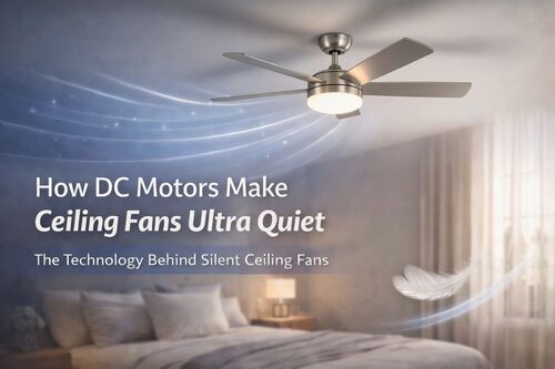Últimas notícias da empresa sobre Como os motores DC tornam os ventiladores de teto silenciosos: a tecnologia por trás dos ventiladores de teto silenciosos