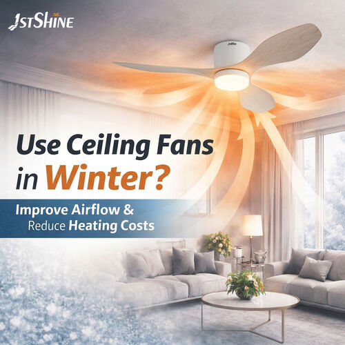 Últimas notícias da empresa sobre Você Pode Usar um Ventilador de Teto no Inverno? (Benefícios Sazonais)