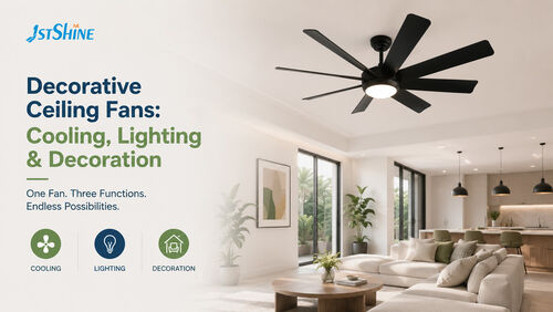 Últimas notícias da empresa sobre Ventiladores de teto decorativos: benefícios de resfriamento, iluminação e estéticos para residências e espaços comerciais