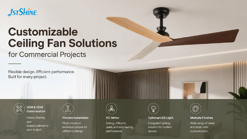 Últimas notícias da empresa sobre Soluções de ventiladores de teto personalizáveis para projetos comerciais