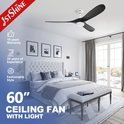 Bom preço Ventilador de teto LED com luz LED negro de madeira maciça on-line