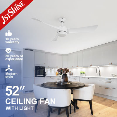 Bom preço Folhas de plástico 3 cores LED Dimmable ventilador de teto com controle remoto 38W 230V / 50HZ on-line