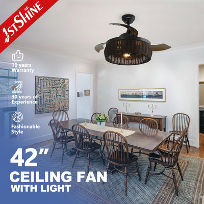 Bom preço O controlo a distância prendeu o fã de teto leve, fã de teto decorativo do diodo emissor de luz on-line