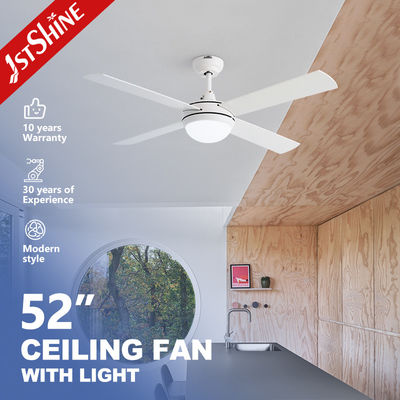 Bom preço Simple White Ceiling Fan With Lamp Light 3-Speed AC Motor on-line