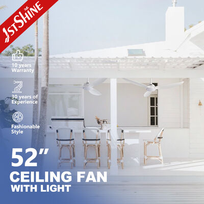 Bom preço Ventilador de Teto Moderno de 52 Polegadas com Pás de ABS e Luz LED Integrada on-line