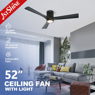 Bom preço Fã de teto nivelado decorativo da montagem do perfil baixo 52inch com luz do diodo emissor de luz on-line