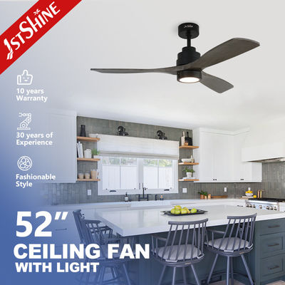 Bom preço 52 polegadas LED Decorativo ventilador de teto com luz e remoção baixo ruído alta velocidade on-line