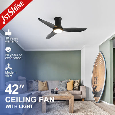 Bom preço Fábrica de Ventiladores de Teto OEM/ODM 42 polegadas Preto Montagem Embutida Ventilador de Teto Com Luz LED Dimerizável on-line