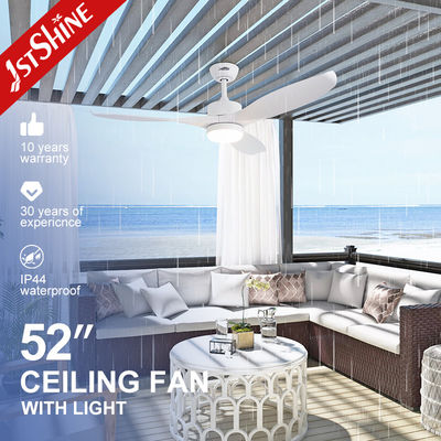 Bom preço 3 Lâmina de plástico Ventilador de teto LED branco on-line