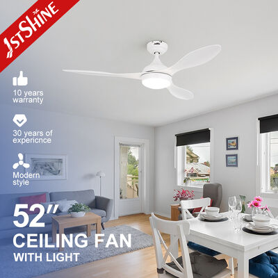 Bom preço Ventilador de teto LED regulável com economia de energia de 52 polegadas com controle remoto e várias cores on-line