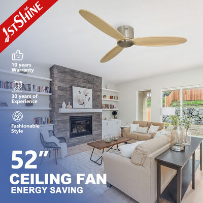 Bom preço Ventilador de teto de 220V com lâminas de madeira maciça e controle remoto de 6 velocidades on-line