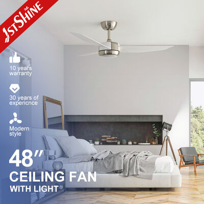 Bom preço Ventilador de teto silencioso com lâmpada LED e controle remoto para quarto e sala de estar On-line
